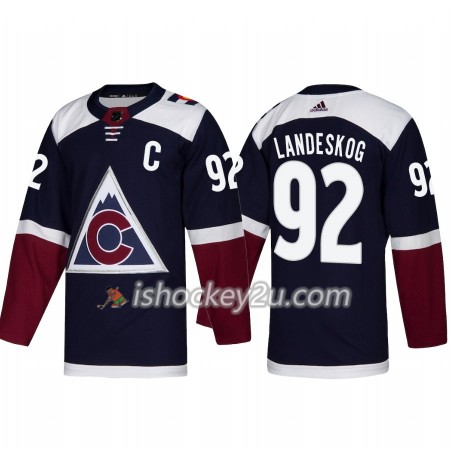 Mænd NHL Colorado Avalanche Trøje Gabriel Landeskog 92 Adidas 2018-19 Alternate Authentic